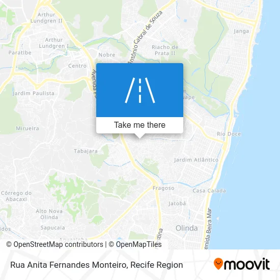 Rua Anita Fernandes Monteiro map