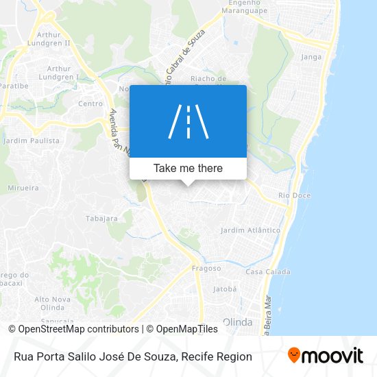 Rua Porta Salilo José De Souza map