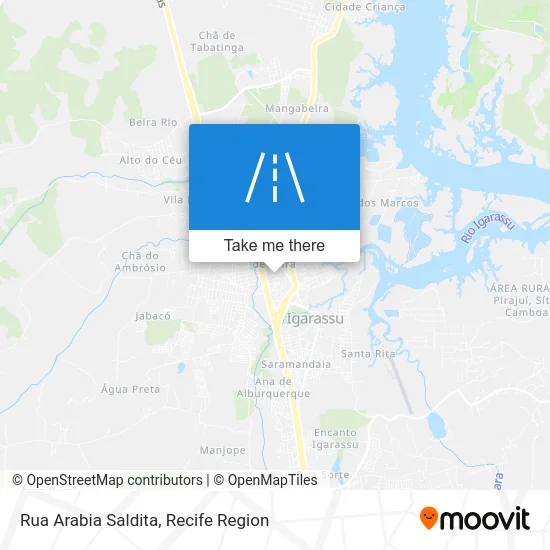 Rua Arabia Saldita map