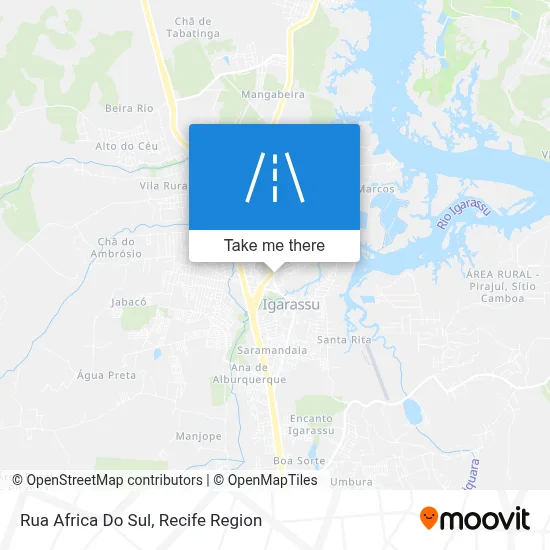 Rua Africa Do Sul map