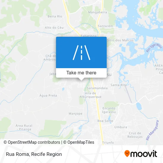 Rua Roma map