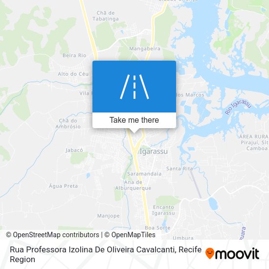 Rua Professora Izolina De Oliveira Cavalcanti map