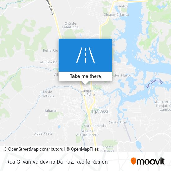Rua Gilvan Valdevino Da Paz map
