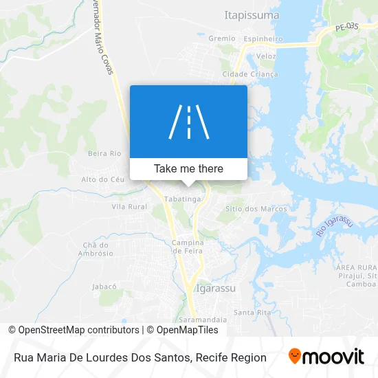 Rua Maria De Lourdes Dos Santos map