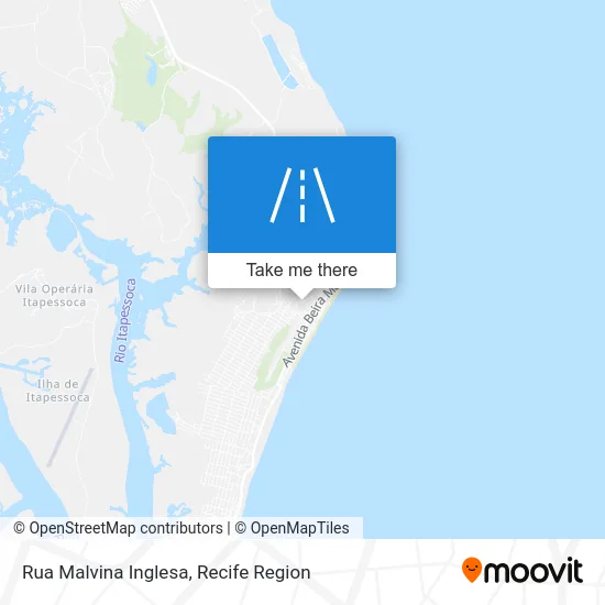 Rua Malvina Inglesa map