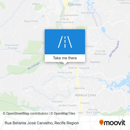 Rua Betania José Carvalho map