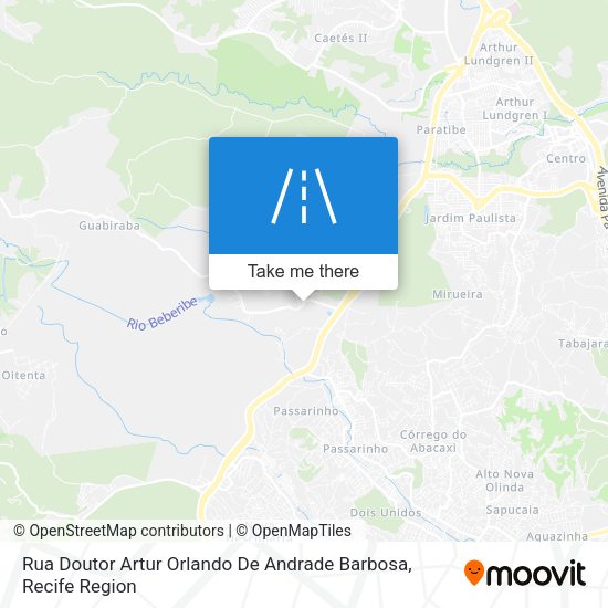 Rua Doutor Artur Orlando De Andrade Barbosa map