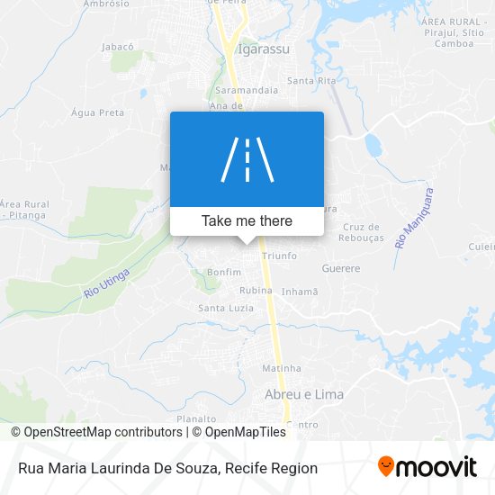 Rua Maria Laurinda De Souza map