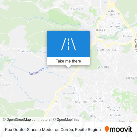 Rua Doutor Sinésio Medeiros Corrêa map