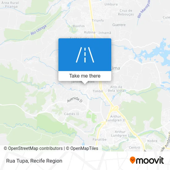 Rua Tupa map