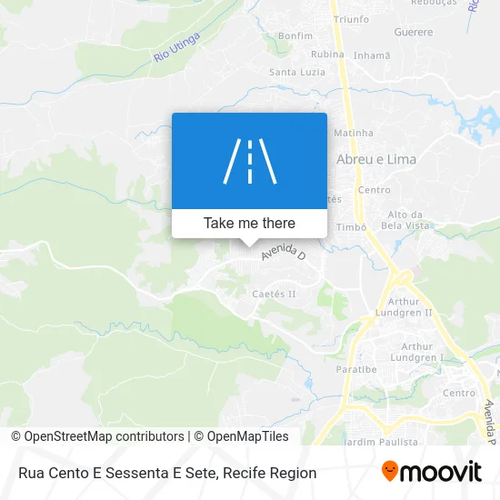 Rua Cento E Sessenta E Sete map