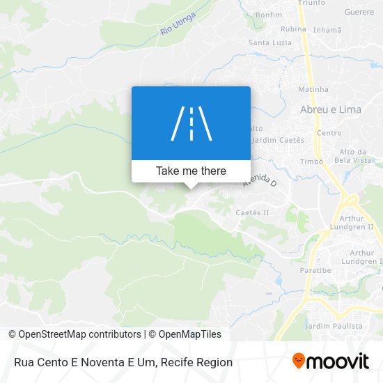 Rua Cento E Noventa E Um map
