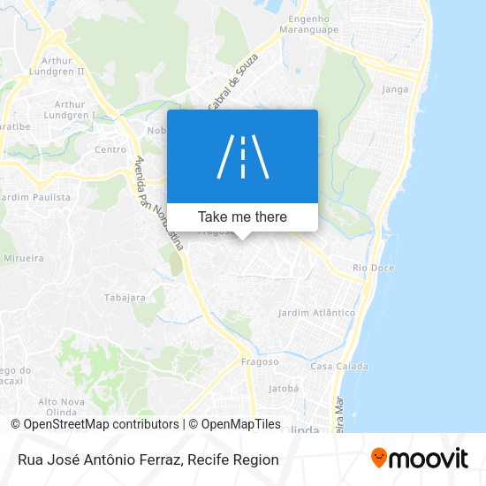 Rua José Antônio Ferraz map