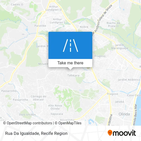 Rua Da Igualdade map