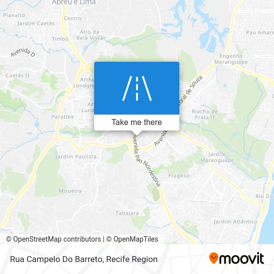 Rua Campelo Do Barreto map