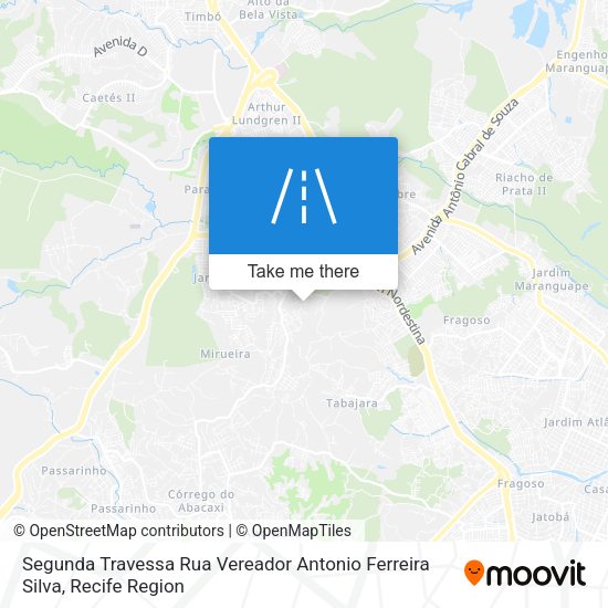 Segunda Travessa Rua Vereador Antonio Ferreira Silva map