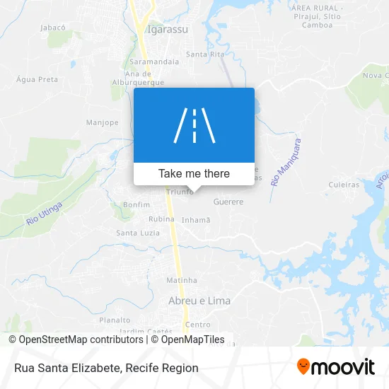 Rua Santa Elizabete map