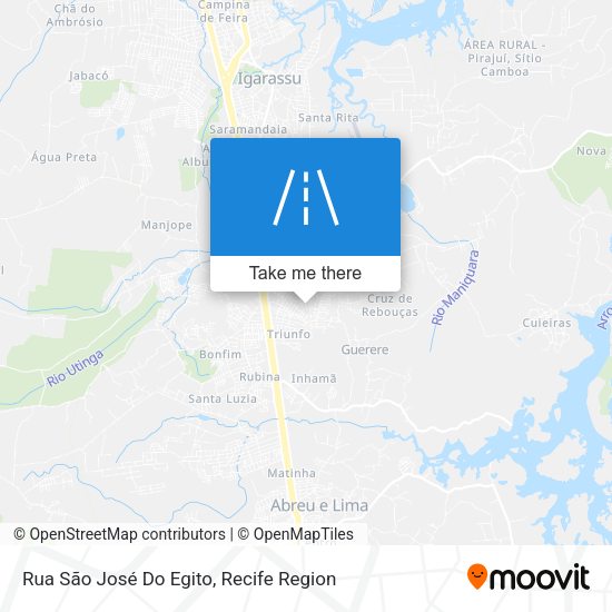Rua São José Do Egito map