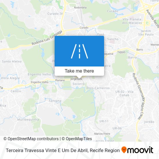 Terceira Travessa Vinte E Um De Abril map