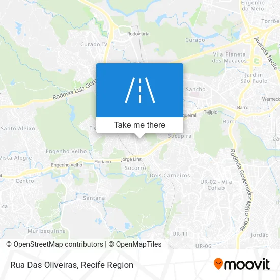 Rua Das Oliveiras map
