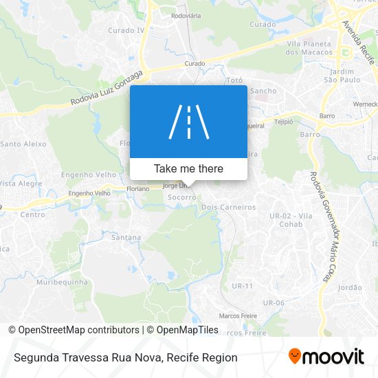 Segunda Travessa Rua Nova map