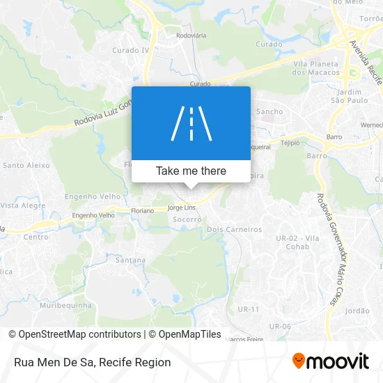 Rua Men De Sa map