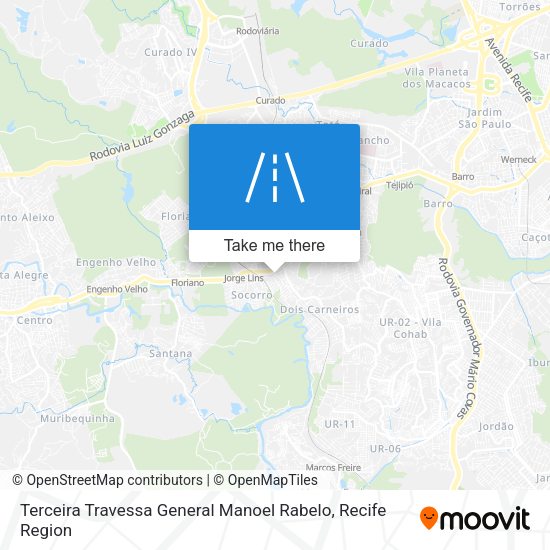 Terceira Travessa General Manoel Rabelo map