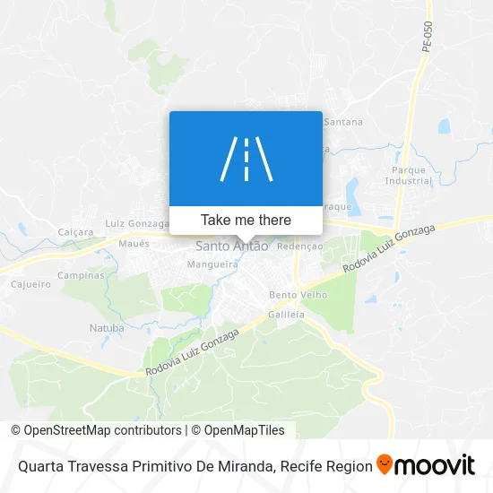 Quarta Travessa Primitivo De Miranda map