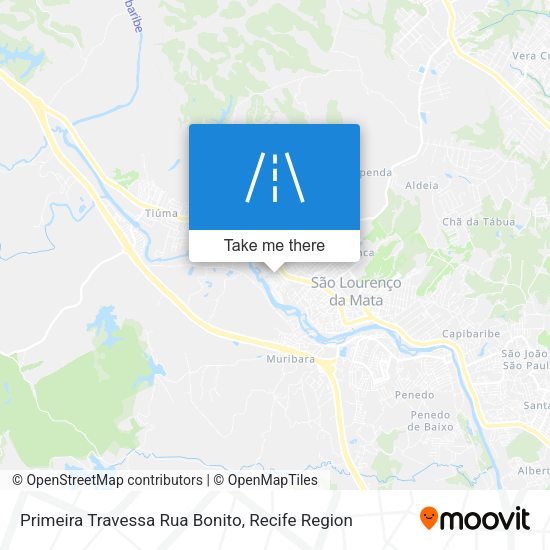 Primeira Travessa Rua Bonito map