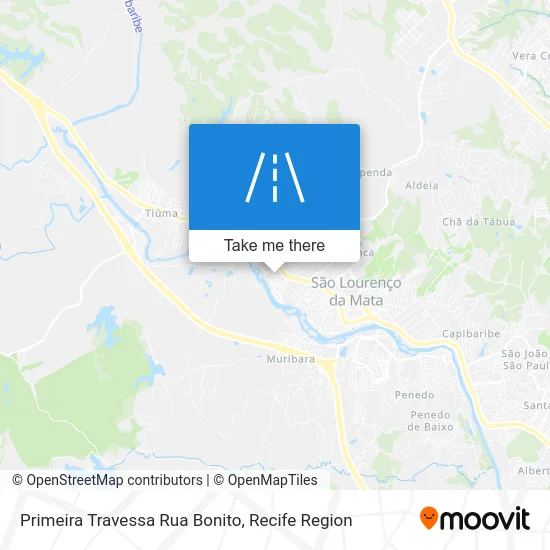 Primeira Travessa Rua Bonito map