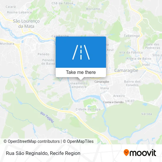 Rua São Reginaldo map