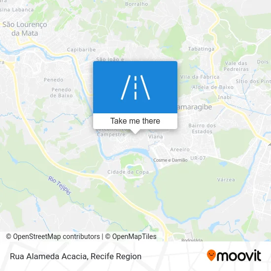 Rua Alameda Acacia map