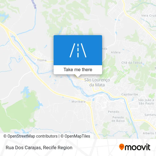 Rua Dos Carajas map