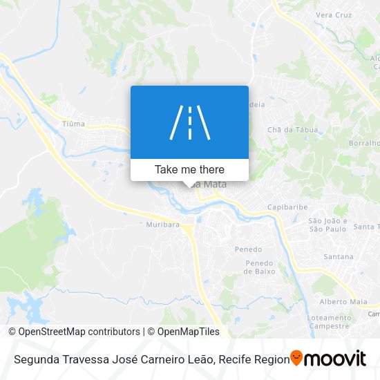 Segunda Travessa José Carneiro Leão map