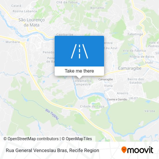 Rua General Venceslau Bras map