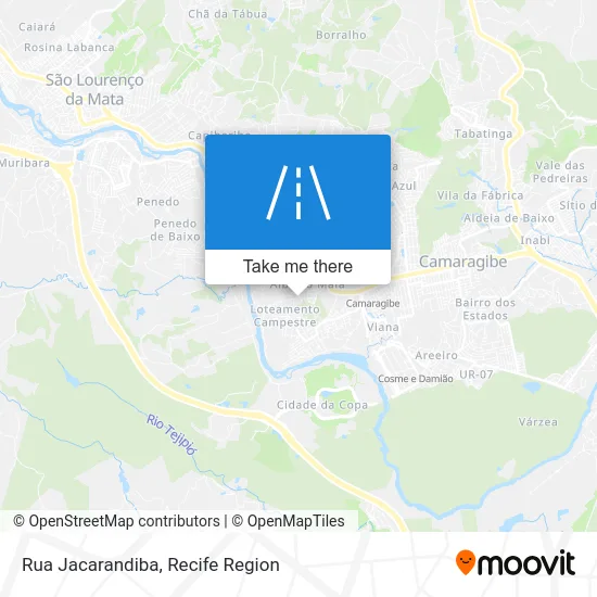 Rua Jacarandiba map