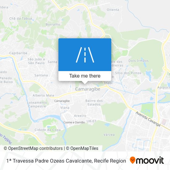 1ª Travessa Padre Ozeas Cavalcante map