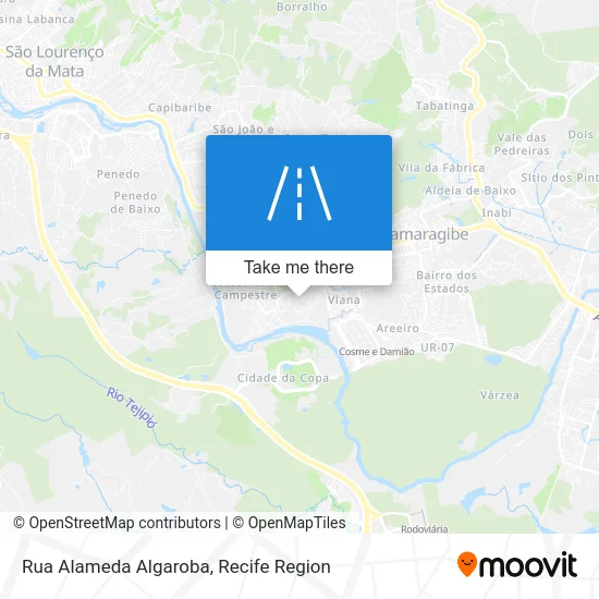 Rua Alameda Algaroba map