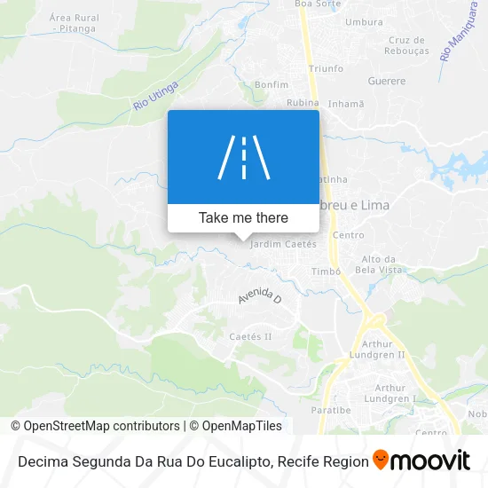 Decima Segunda Da Rua Do Eucalipto map