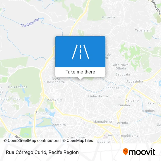 Rua Córrego Curió map