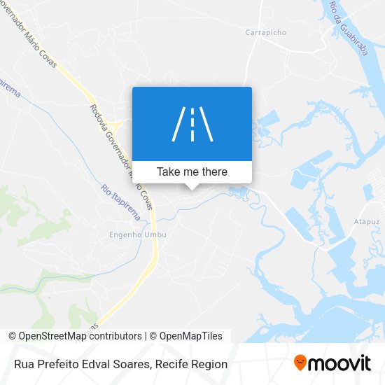 Rua Prefeito Edval Soares map