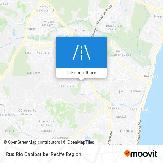 Rua Rio Capibaribe map
