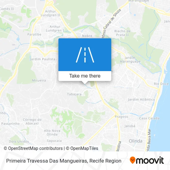 Primeira Travessa Das Mangueiras map