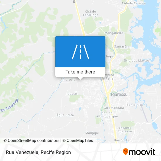 Rua Venezuela map