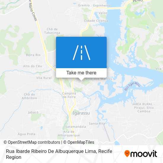 Rua Ibarde Ribeiro De Albuquerque Lima map