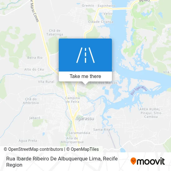 Rua Ibarde Ribeiro De Albuquerque Lima map