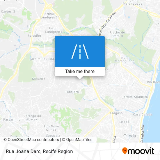 Rua Joana Darc map