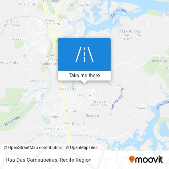 Rua Das Carnaubeiras map