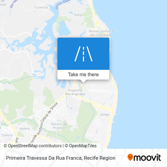 Primeira Travessa Da Rua Franca map