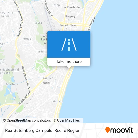 Rua Gutemberg Campelo map